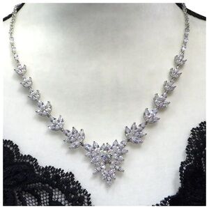 Crystal clear necklace.